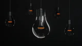 黑白玻璃灯泡图片