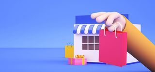 c4d购物超市立体场景