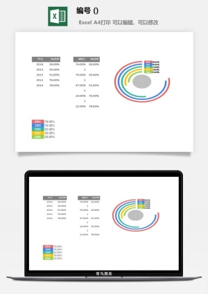 LMTK可视化图表模板Excel素材公司企业办公表格数据分析智能图表预览图