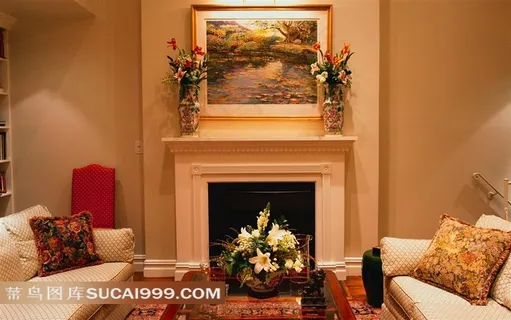 室内装饰设计-简洁客厅布艺沙发和桌子 室内装饰设计-简洁客厅布艺沙发和桌子