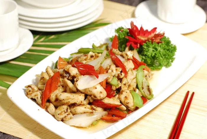  豉椒鸡片
