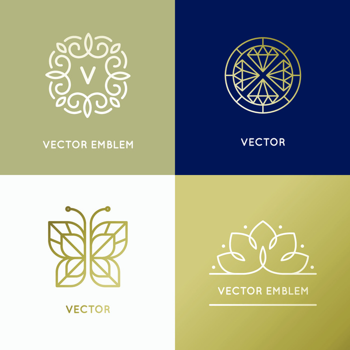 手绘Logo标志素材