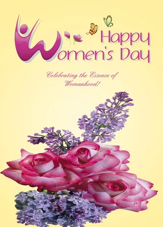 三八妇女节女神节贺卡素材