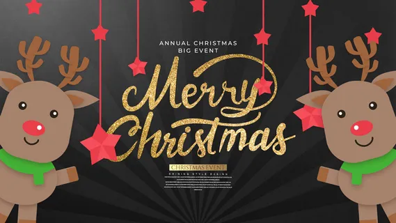 设计装饰圣诞节冬天背景