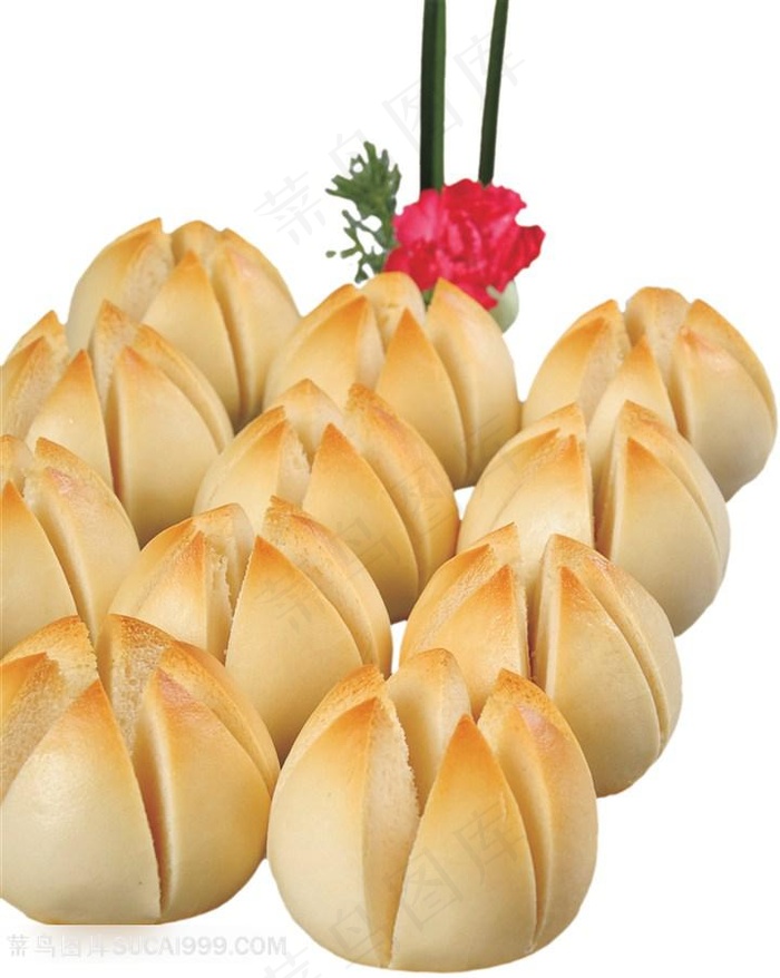 荷花烤馍的美食图片