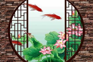 3D背景墙  壁画  彩画