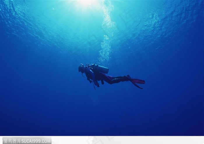 一个人潜水