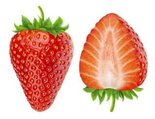 草莓 (21)水果超市商品白底图免抠实物摄影png格式图片透明底