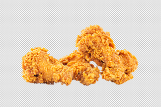 香嫩炸鸡免抠实物摄影素材