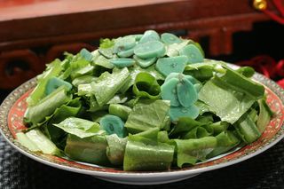 腊八蒜拌香麦10元 (2)