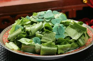 腊八蒜拌香麦10元 (2)