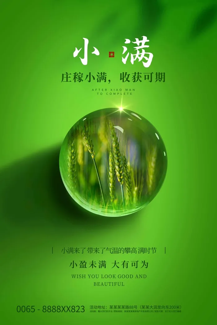 小满 小满促销海报psd模版下载