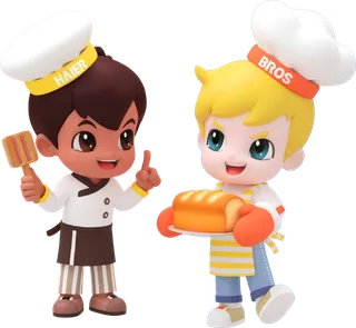 海尔兄弟IP-3D厨师版 免抠图