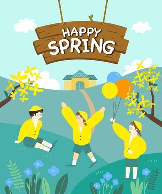 春天插画