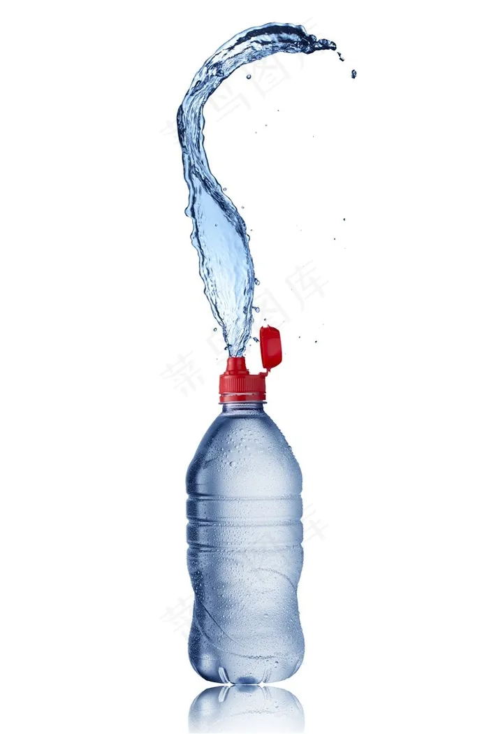 开盖的矿泉水