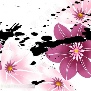 花朵绘画瞻饰画素材