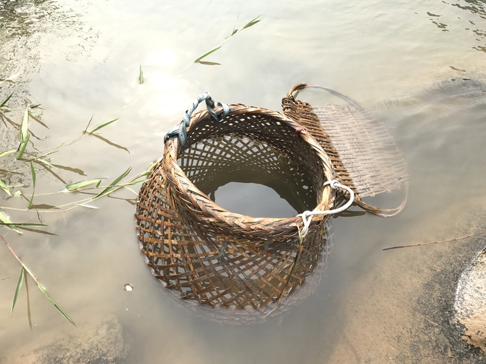 黔东南竹编装鱼篮子