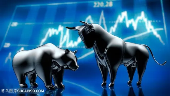 牛市股票信息图表高清图片