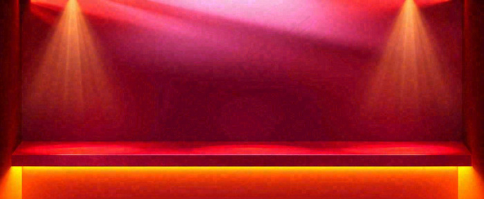 红色渐变灯光舞台质感背景