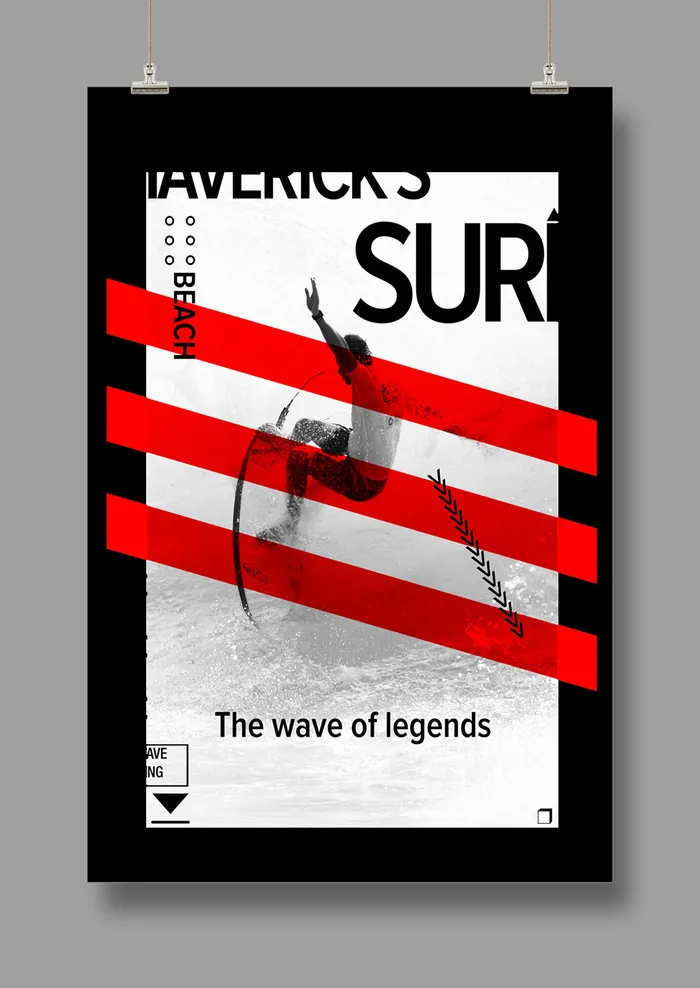 国外时尚 潮流海报 英文PSD海报psd模版下载