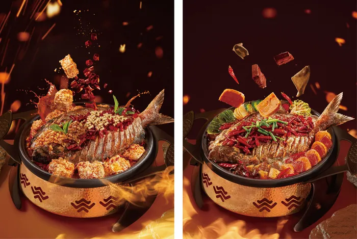 烤鱼高清图ai矢量模版下载