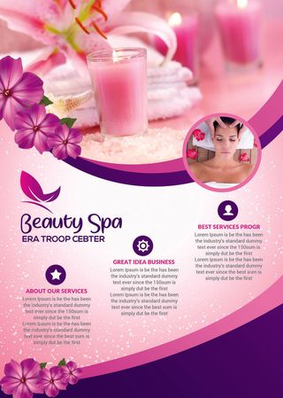 设计SPA按摩海报