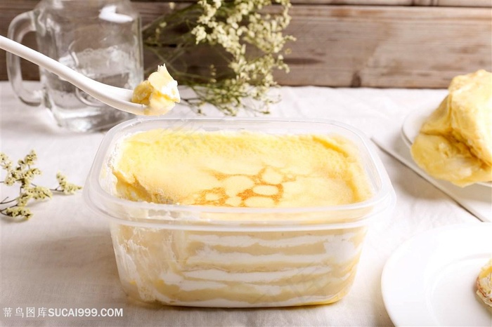 网红榴莲盒子蛋糕