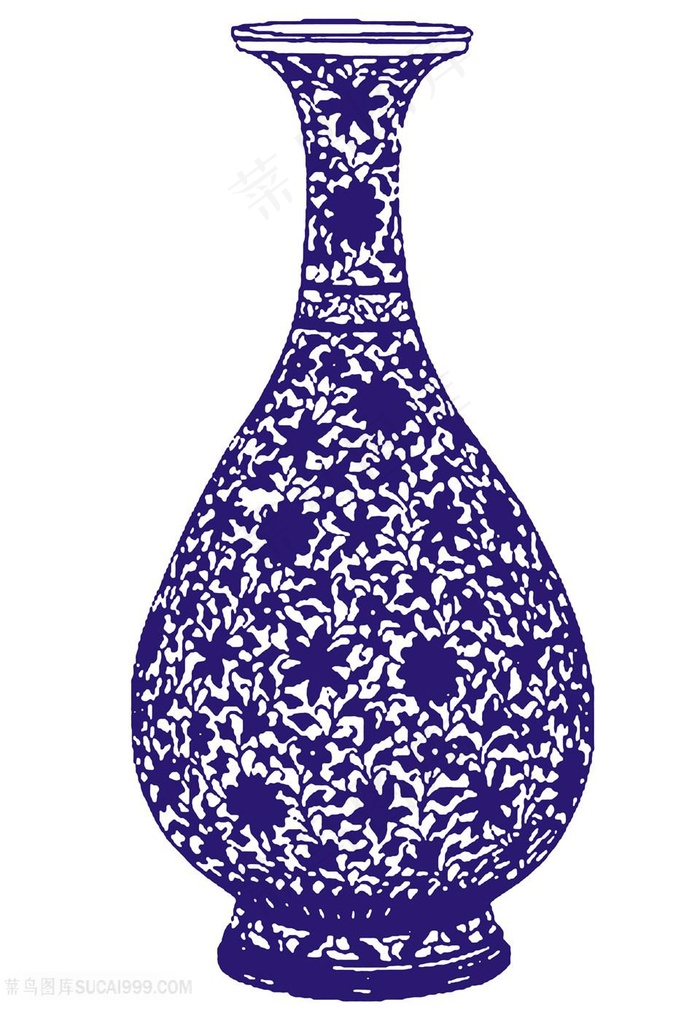 复杂花纹国粹青花瓷中国风图片