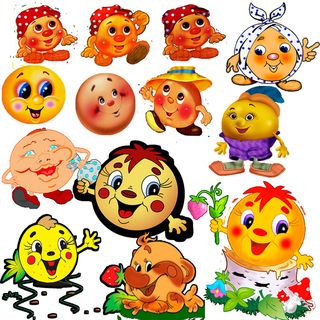 卡通可爱笑脸素材