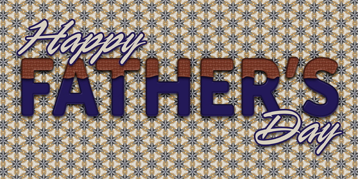 父亲节快乐英文字设计