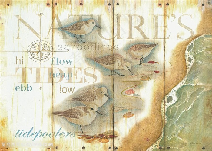 欧美海洋主题装饰画