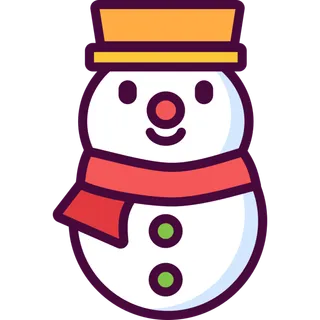 冬季装饰雪人元素