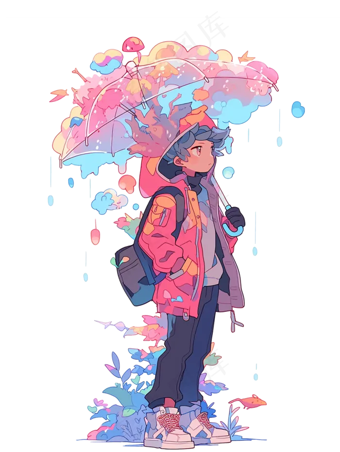 卡通形象插画人物免抠