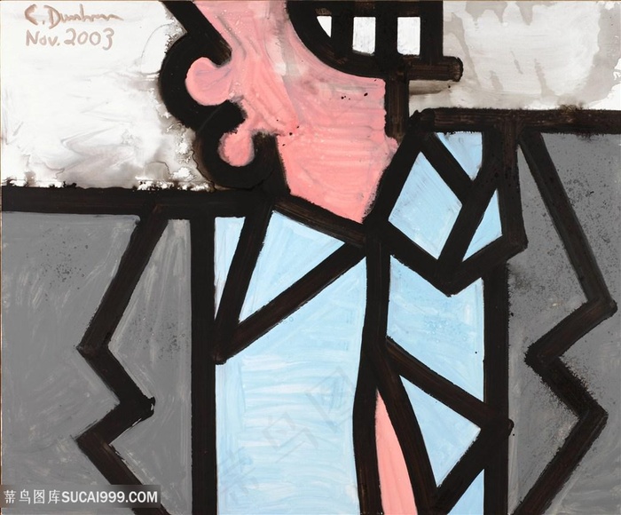 卡罗尔・邓纳姆2003年，抽象画