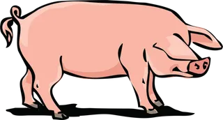 粉红色卡通简笔