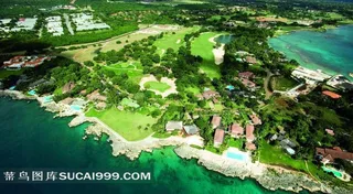 西班牙乡村半岛俯瞰图