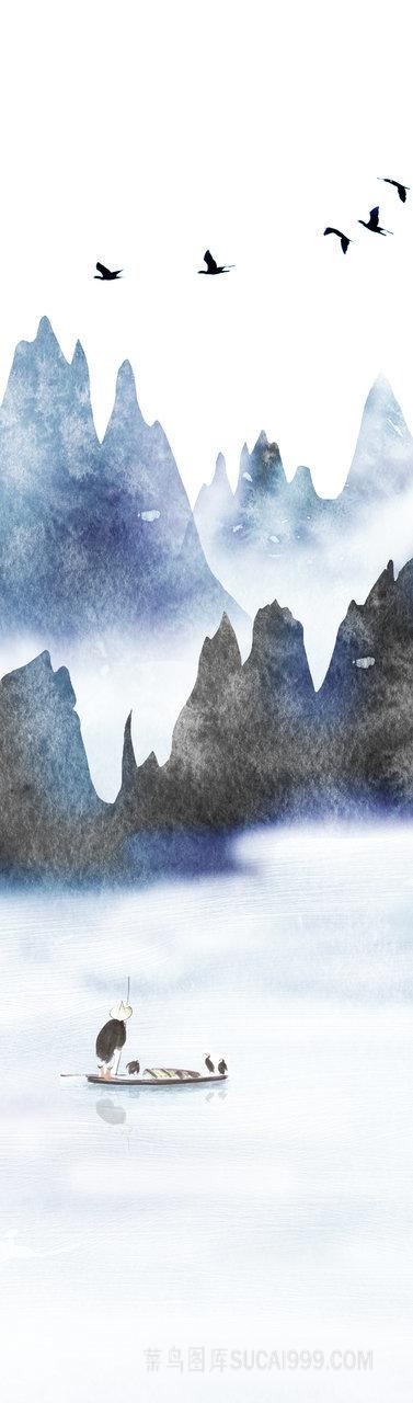 新中式山水风景画