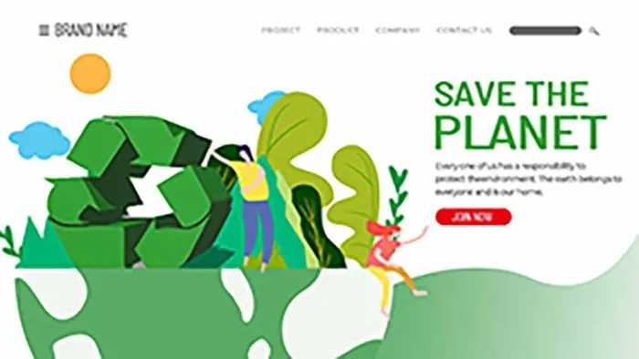 英文环保宣传海报PSD模板psd模版下载