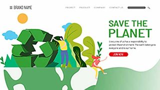 英文环保宣传海报PSD模板