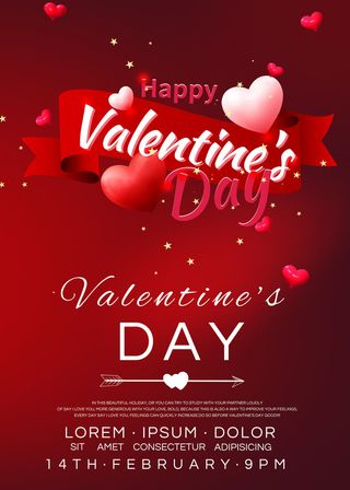 设计情人节爱情海报