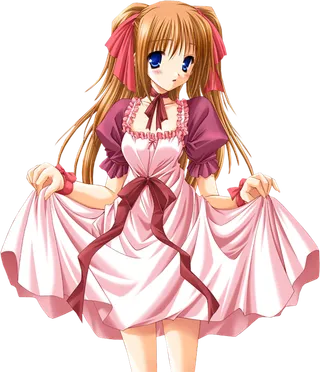 长裙女孩时尚卡通简笔素材