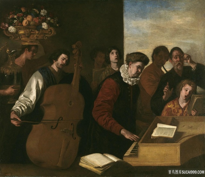 法尔科内，阿尼埃洛和康塞托人物油画