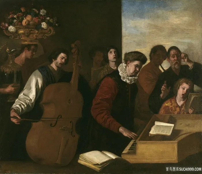 法尔科内，阿尼埃洛和康塞托人物油画