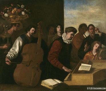 法尔科内，阿尼埃洛和康塞托人物油画