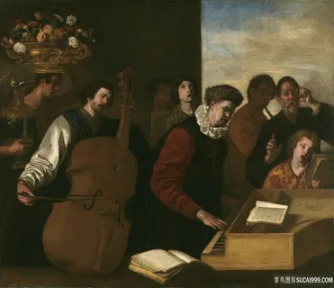 法尔科内，阿尼埃洛和康塞托人物油画