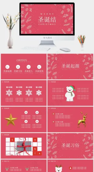 圣诞节PPT模板ppt模版预览图