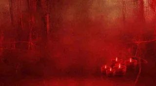 深红色暗黑故事感纹理背景