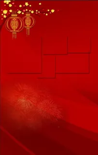 红色喜庆饭店菜单海报背景