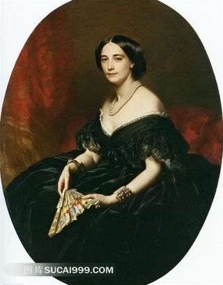 贵妇人画像  世界名画