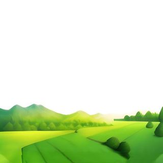 草丛草地草坡草原春天免抠